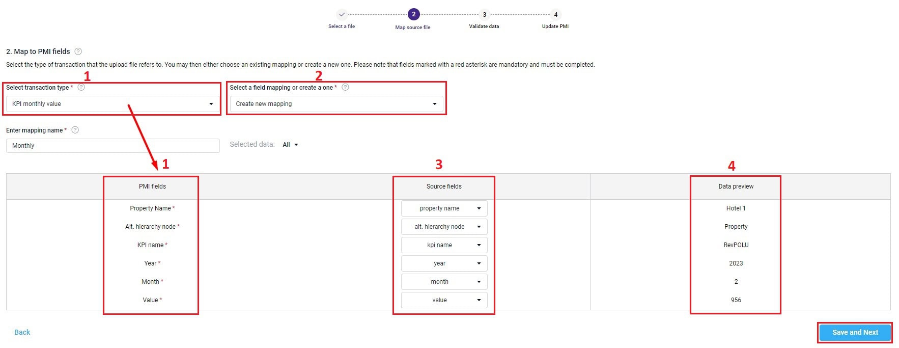 Upload_Map2 Mapping fields in upload document to PMI