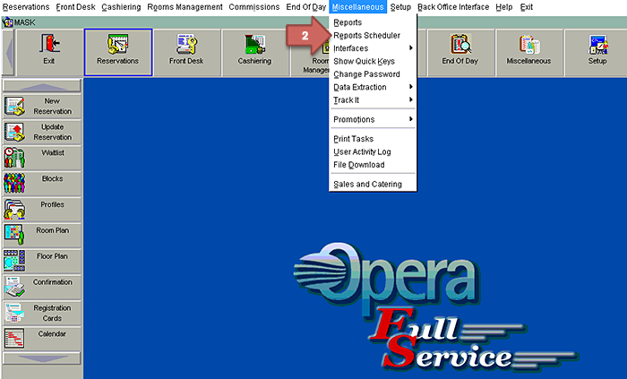 Opera Schedule