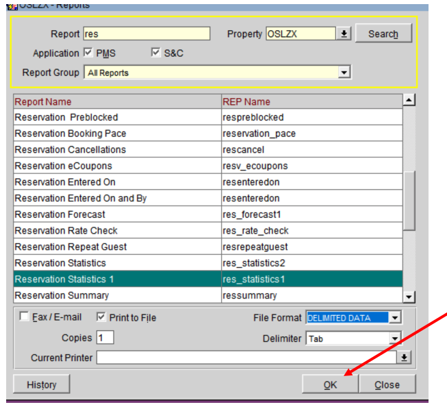 Reservation Statistics 2 (res_statistics1) Reservation Statistics 2 (res_statistics1)